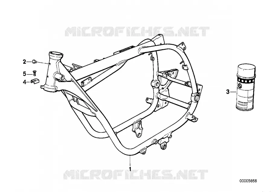 Cadre partie avant BMW Motorrad BMW Motorrad Classic R 100 1986 2V (87-90)  R100