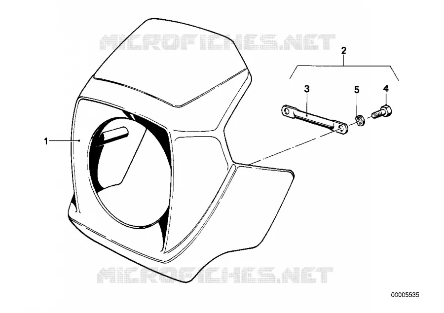 Carenage en appret BMW Motorrad BMW Motorrad Classic R 45 1978 Boxer (78-85)  R45