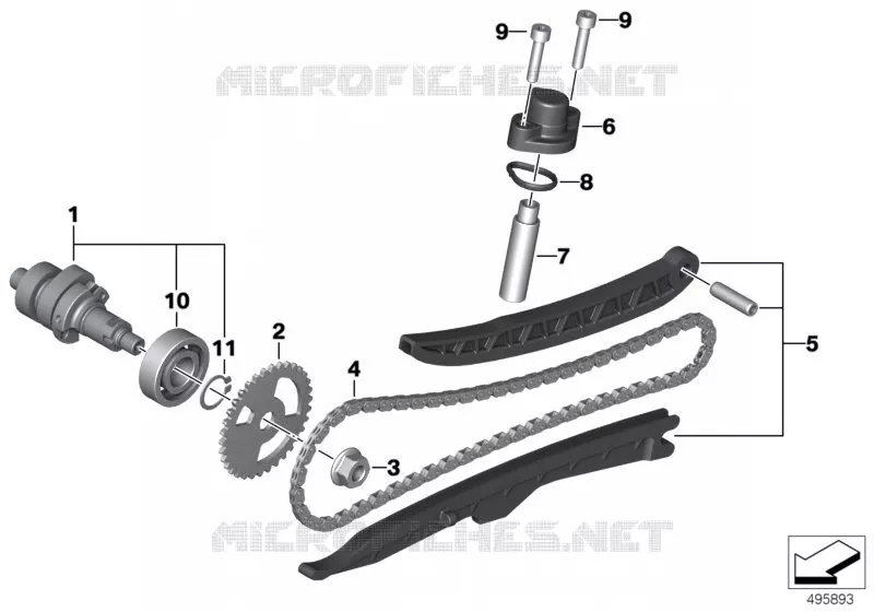 Cde soupapes-chaine distr./arbre a cames BMW Motorrad BMW Motorrad C 400 2018   K09 (0C09, 0C19)