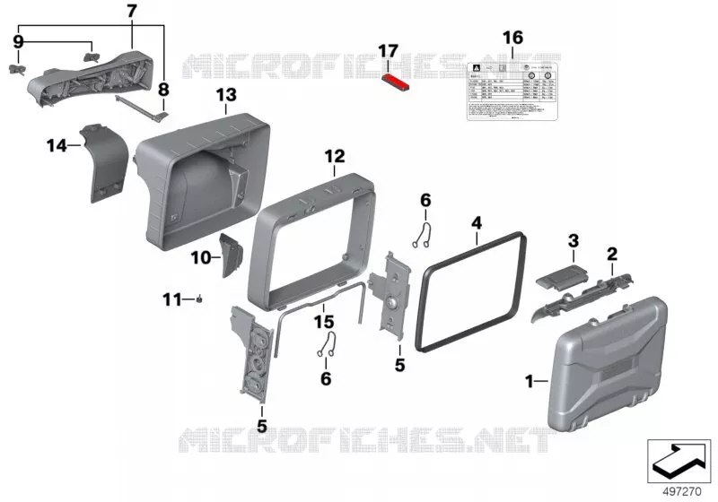 Composants valise Vario BMW Motorrad BMW Motorrad F 850 2016   K81 (0B09, 0B19)