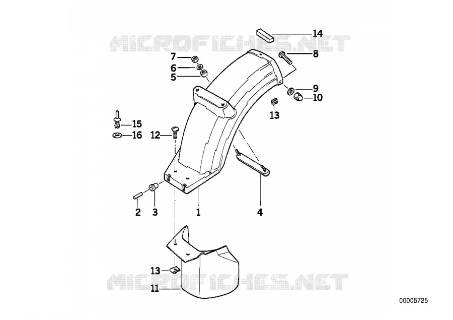 Enjoliveur de roue arrière BMW Motorrad BMW Motorrad Classic K1 1988 4 cyl. 4 soup.  K589 (0525,0535)