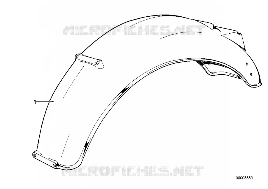 Enjoliveur de roue arrière BMW Motorrad BMW Motorrad Classic R 50 1969 Boxer (69-76)  R50