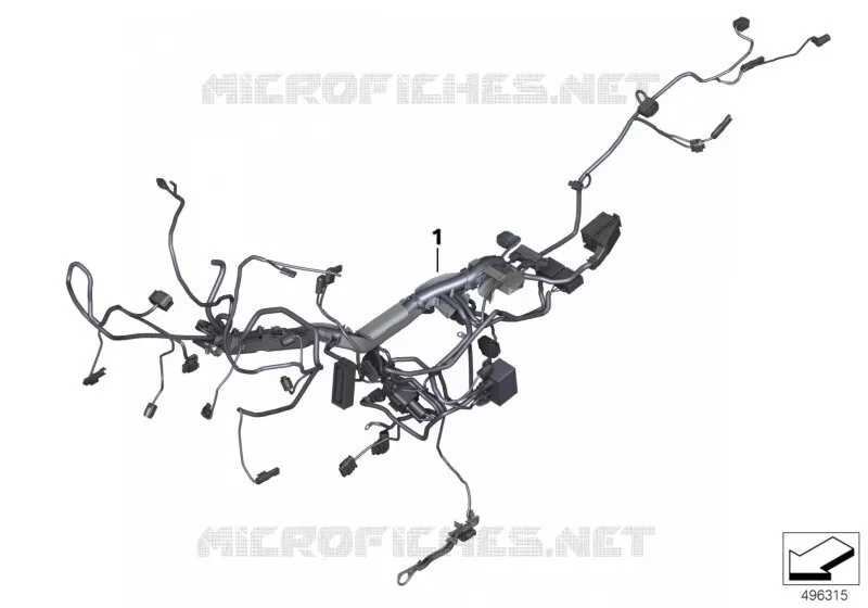 Faisceau de câbles principal BMW Motorrad BMW Motorrad R 1250 2017 K5x  K50 (0J91, 0J93)