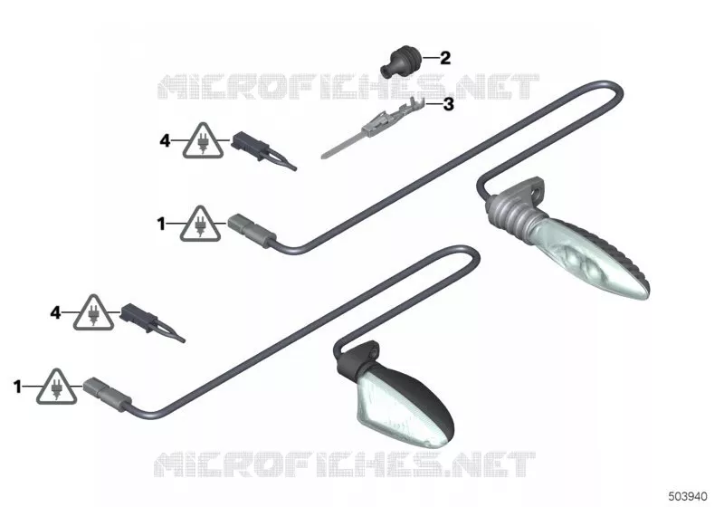 Fiche de réparation feu clignotant BMW Motorrad BMW Motorrad K 1600 2017 6 cyl.  K61 (0F51, 0F53)