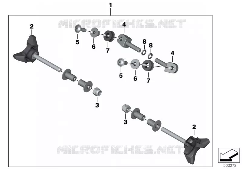Fixation bulle BMW Motorrad BMW Motorrad R 1200 2008 K2x  K25 (0450,0460)
