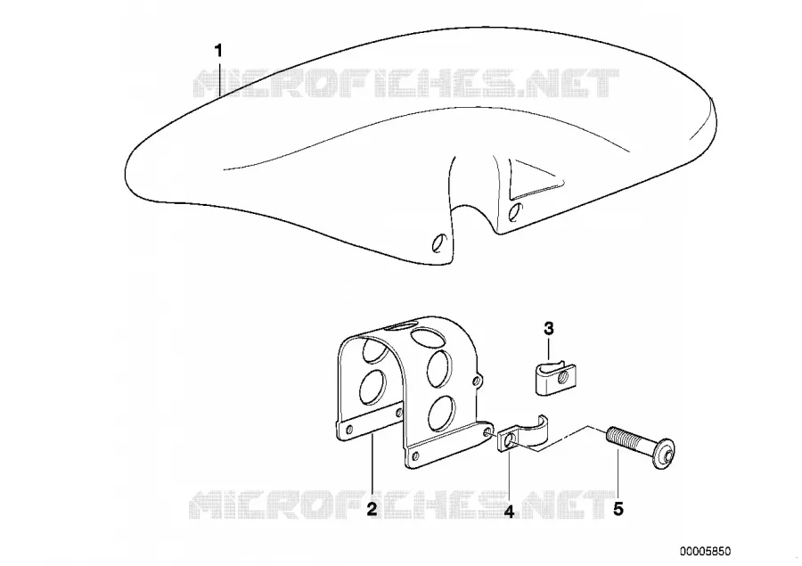 Garde-boue avant BMW Motorrad BMW Motorrad F 650 1996   E169 (0163,0168)