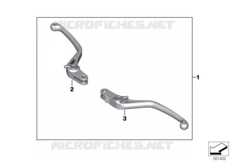 HP levier à main fraisée BMW Motorrad BMW Motorrad R 1200 2014 K5x  K54 (0A05, 0A15)