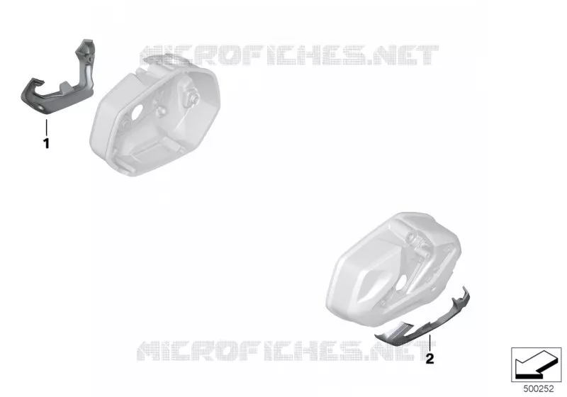 HP sliders de couvre-culasses BMW Motorrad BMW Motorrad R 1250 2017 K5x  K50 (0J91, 0J93)