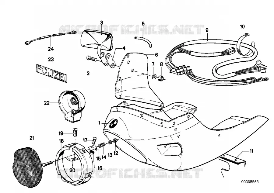 Habillage integral/pieces rapportees BMW Motorrad BMW Motorrad Classic R 60 1973 Boxer (69-76)  R60