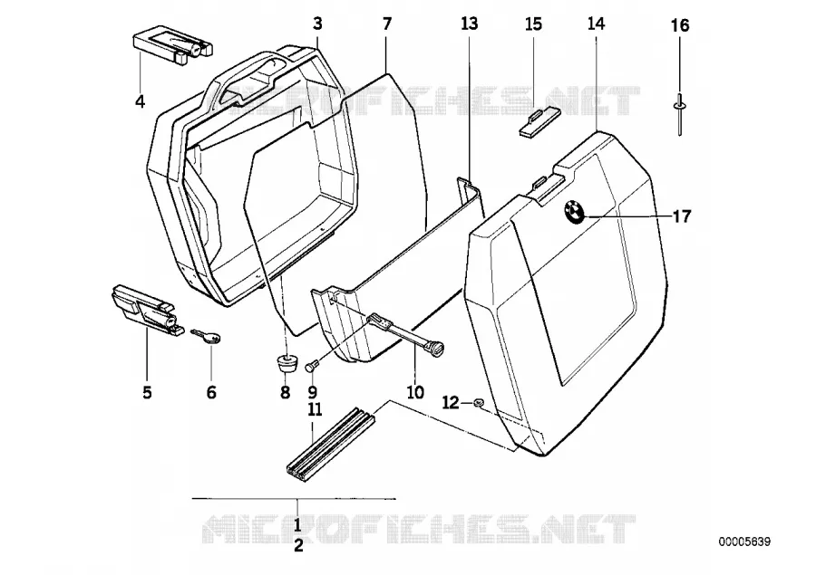 Jeu de citycoffre de moto BMW Motorrad BMW Motorrad F 650 1996   E169 (0162)