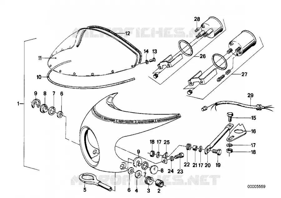 Kit carenage BMW Motorrad BMW Motorrad Classic R 80 1980 2V (76-85)  R80