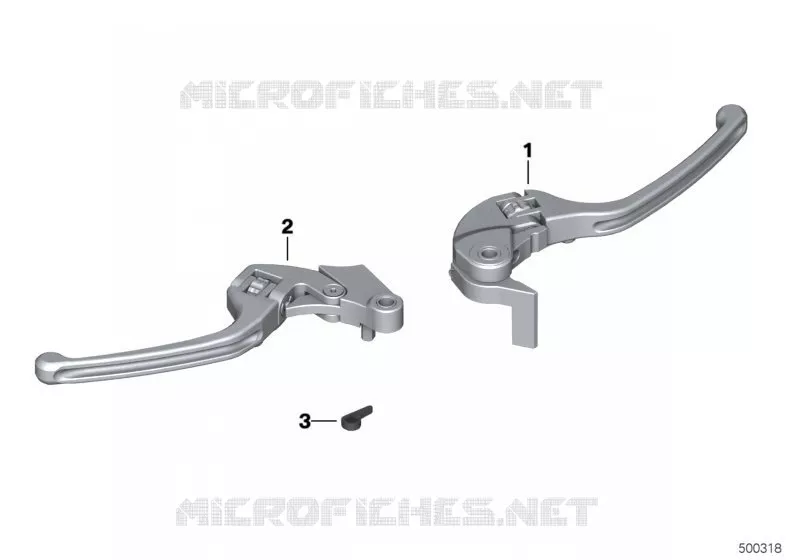 Manette HP repliable BMW Motorrad BMW Motorrad S 1000 2008   K46 (0507,0517)