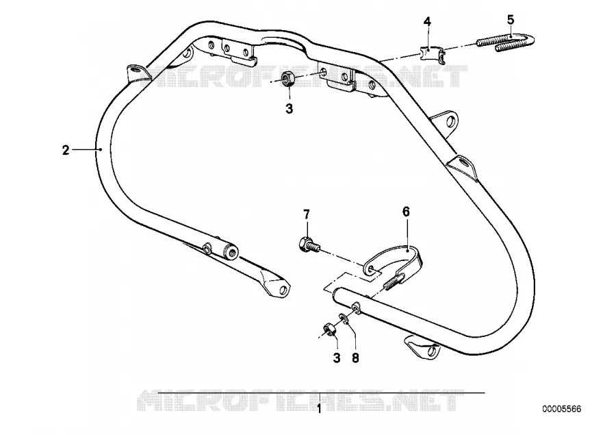 Pare-cylindre BMW Motorrad BMW Motorrad Classic R 75 1975 Boxer (69-76)  R75
