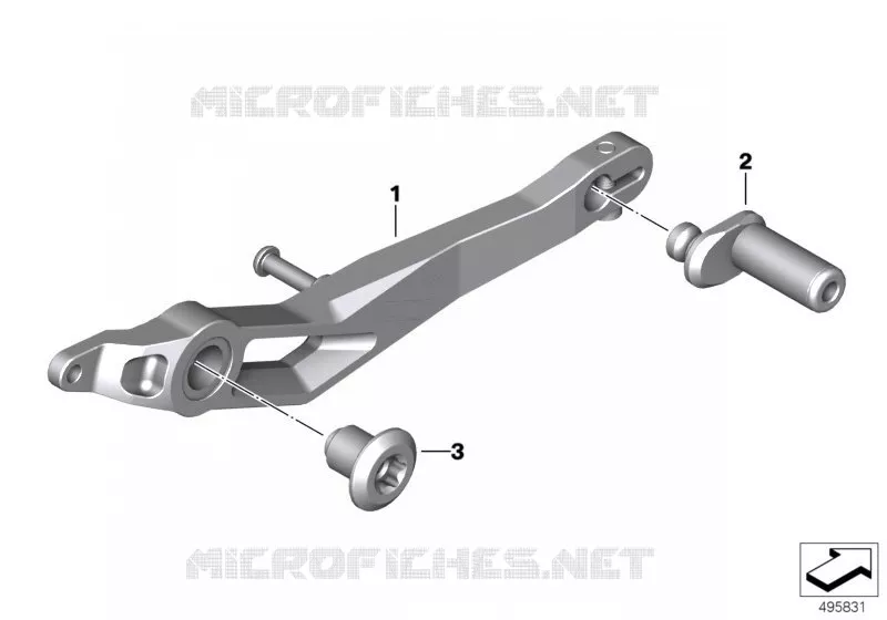 Pédale de frein fraisée BMW Motorrad BMW Motorrad R 1250 2018   K54 (0J81, 0J83)