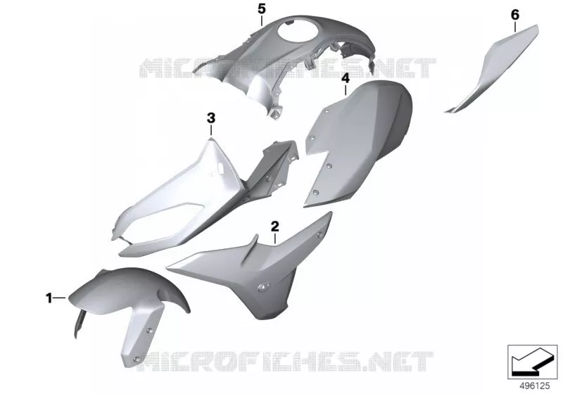 Pièces peintes WN2S Austin jaune BMW Motorrad BMW Motorrad R 1250 2018   K54 (0J81, 0J83)