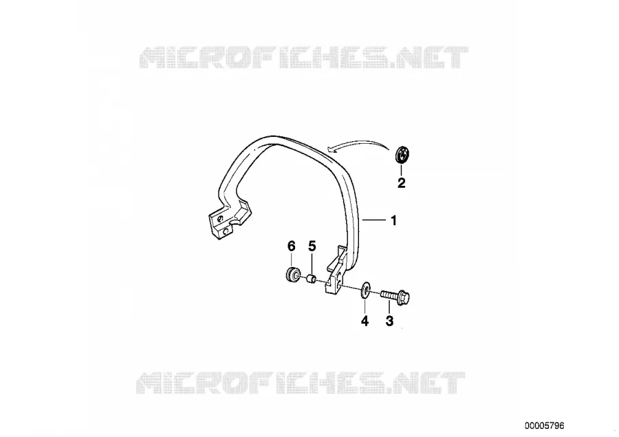 Poignee arriere BMW Motorrad BMW Motorrad R 850 1994 4V  259R (0401,0406)