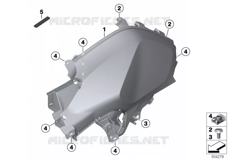 Recouvrement de réservoir BMW Motorrad BMW Motorrad R 1200 2015 K5x  K50 (0A51, 0A61)