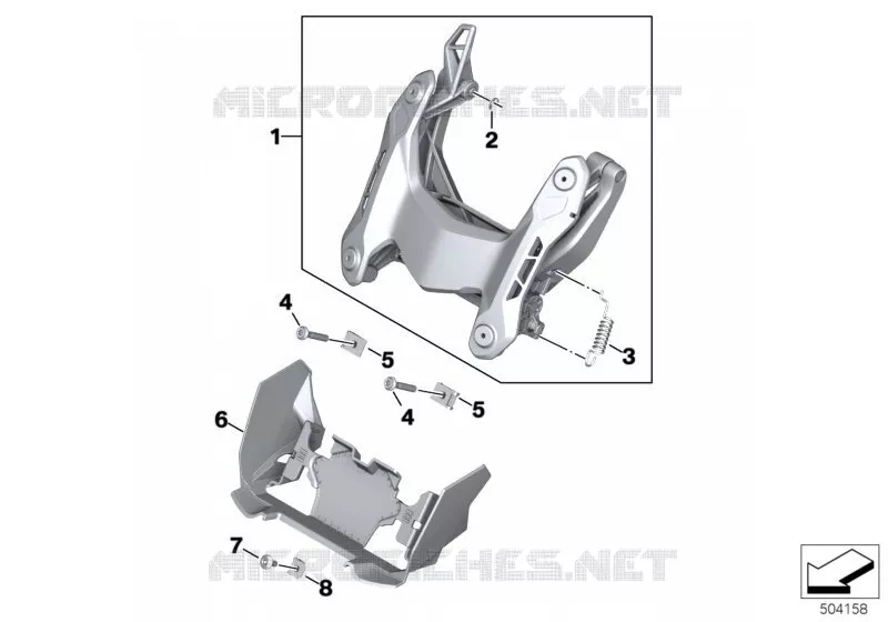 Reglage de pare-brise BMW Motorrad BMW Motorrad S 1000 2018   K69 (0E41, 0E43)