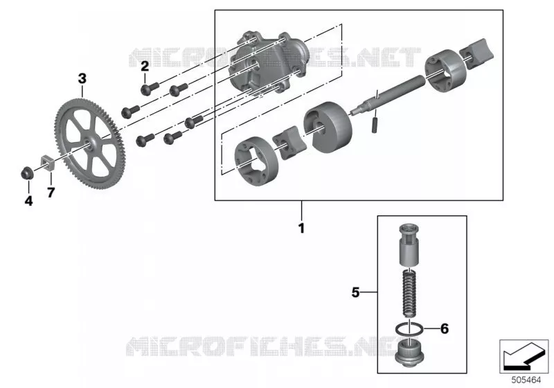 Régulateur de pression pompe à huile BMW Motorrad BMW Motorrad R 1200 2013 K5x  K52 (0A03, 0A13)