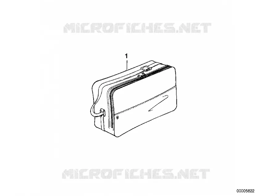 SAC pour coffre Touring BMW Motorrad BMW Motorrad Classic R 90 1974 Boxer (69-76)  R90