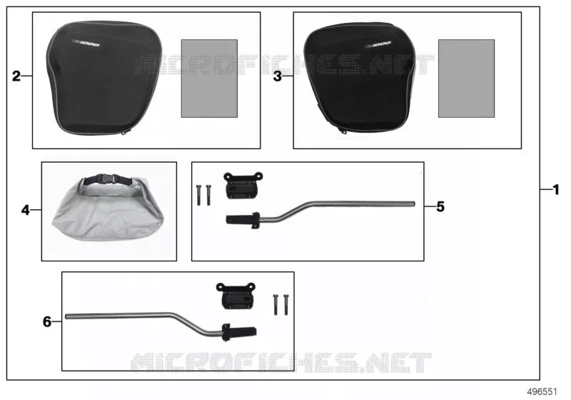 Sac BMW Motorrad BMW Motorrad S 1000 2018   K67 (0E21, 0E23)