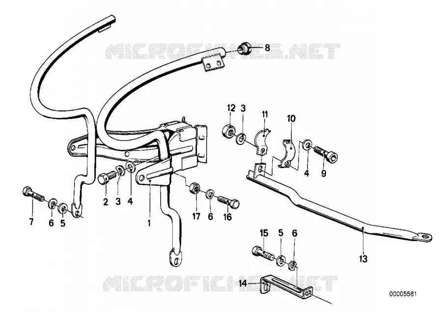 Support de garniture BMW Motorrad BMW Motorrad Classic R 100 1986 2V (87-95)  R100
