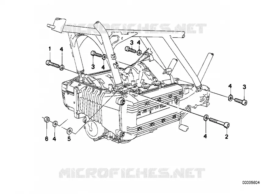 Suspension moteur BMW Motorrad BMW Motorrad Classic K 100 1987 4 cyl. 2 soup.  K589 (0521)