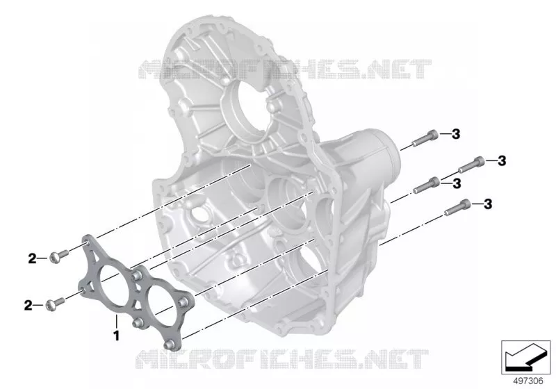 Tôle de fixation de palier BMW Motorrad BMW Motorrad R 1250 2017 K5x  K52 (0J61, 0J63)