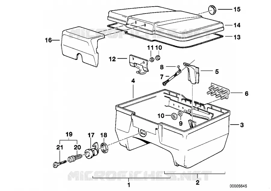 Top Case 22l BMW Motorrad BMW Motorrad Classic K 75 1984 3 cyl.  K569 (0562,0571)