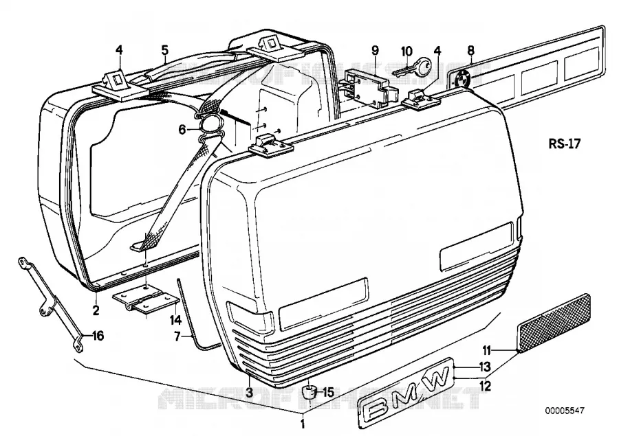 Valise touring BMW Motorrad BMW Motorrad Classic R 80 1990 2V (87-90)  R80