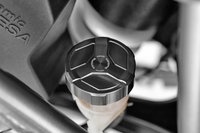 Couvercle en aluminium de réservoir de liquide de frein arrière-BMW Motorrad